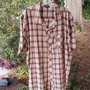 Plaid Short Sleeve Shirt